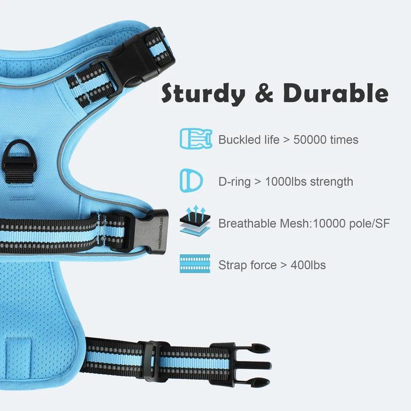 Pet Leash Reflective Dog Walking Leash Not Tight, Anti Slip Leash Can Be Fastened To The Harness And Can Be Used At Night