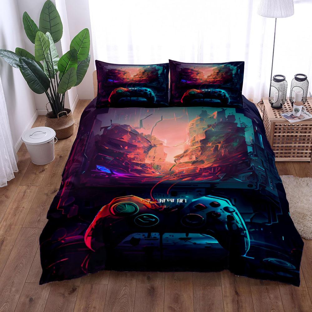Immersive Game Duvet Cover Set EU Single Double King US Twin Full Queen Size Bed Linen Set