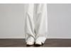 Spring/Summer 2026 Tall Women's White Wide-Leg High-Waisted Casual Suit Pants