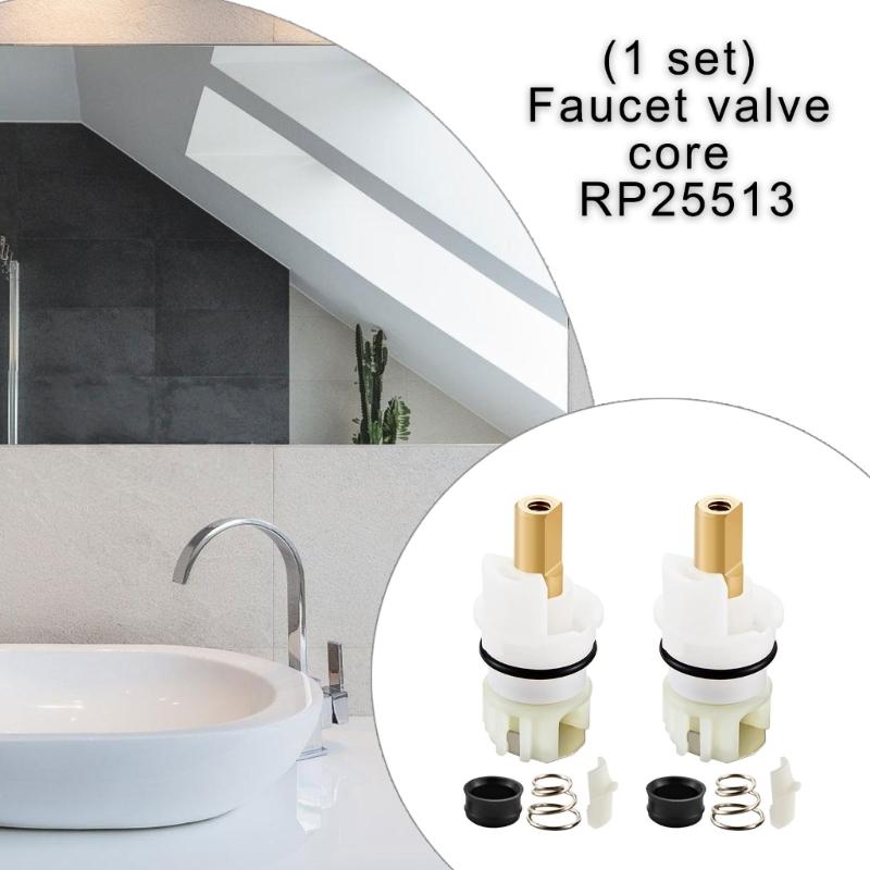 Faucet Stem Assembly Repair Parts Replacement Stem Cartridges with Rubber Seat And Spring for Bathtub Sink Shower