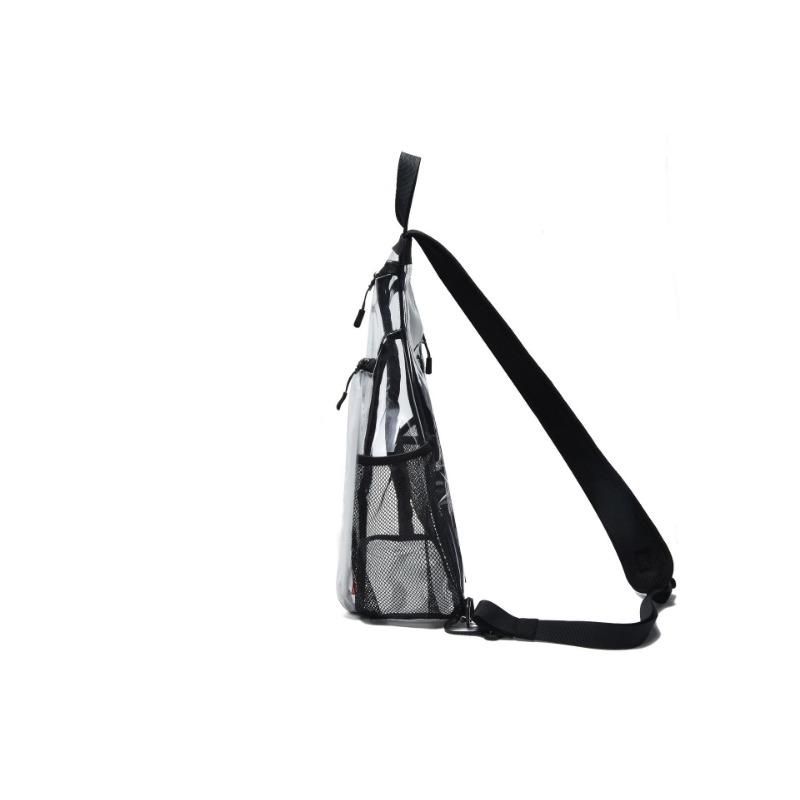 Transparent Men's Shoulder Bag Crossbody Bag Casual Men's and Women's Breast Bag Single Shoulder Bag