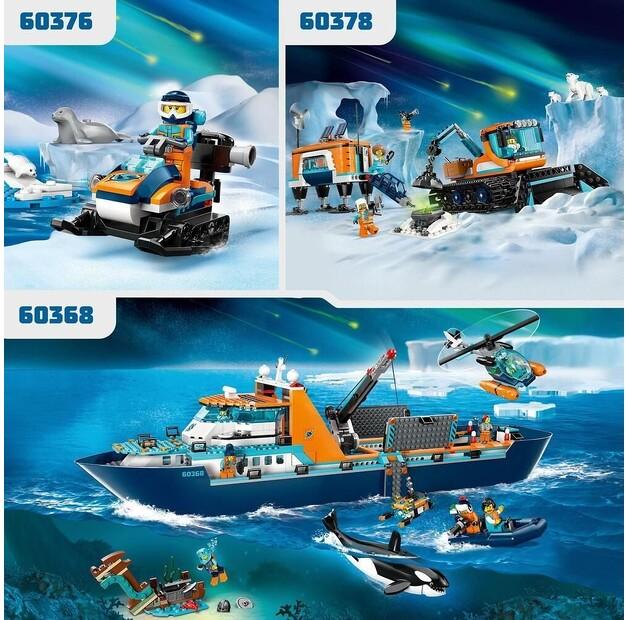 LEGO City 60368 Лодка исследователя Арктики