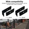 Completes Metal Grid Fence Fastener Set Includes 5 Brackets Screws Bolts For Outdoor Garden Installation