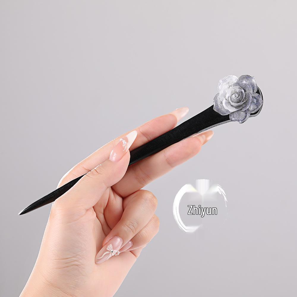 

Китайські дерев яні шпильки для волосся: Ручної роботи шпильки з китицями в стилі ханьфу для жінок