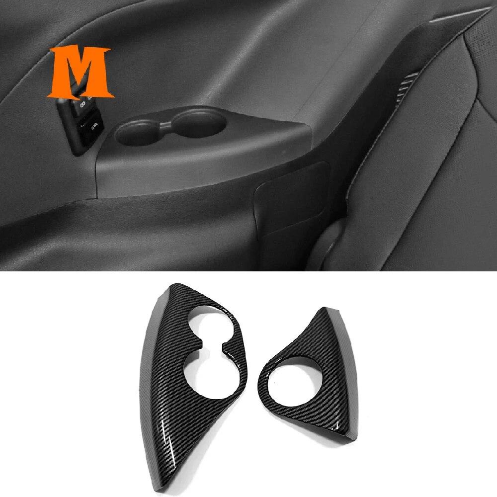 Carbon Fiber For Toyota Sienna  2022 Interior Accessories Car Gear Shift Box Armrest Box Panel Frame Decor Sticker Cover