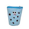 Cookies Creative Pencil Bag Female High-value Student Foldable Pencil Bag Large Capacity Makeup Brush Storage Bag