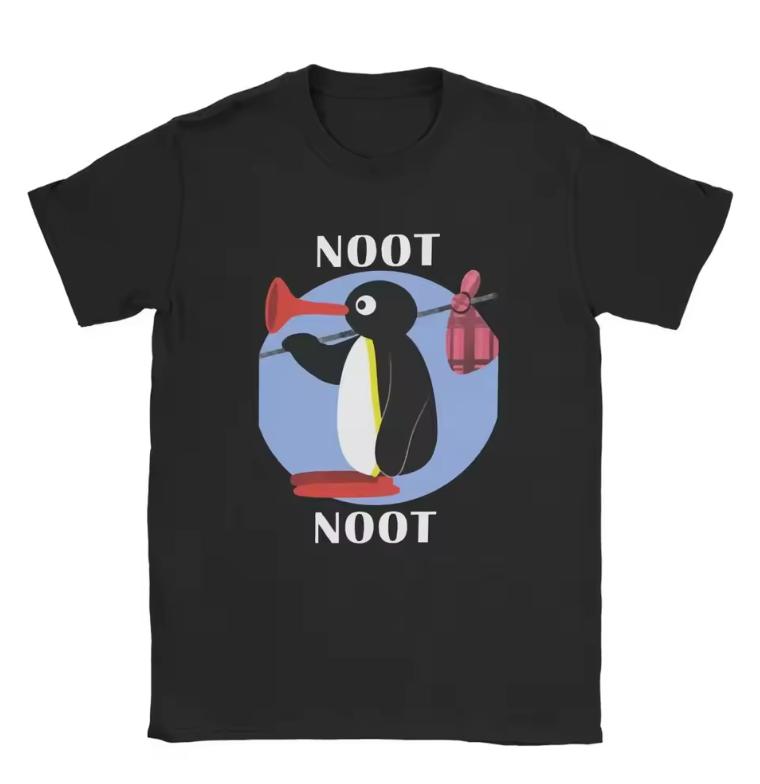 

Funny Noot Noot Penguin Pingu Meme Print Unisex T-Shirt XXL