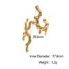 Ocean Style Stainless Steel Unique Coral Design Rings for Women Men Irregular Adjustable Opening Rings Party Jewelry Accessories