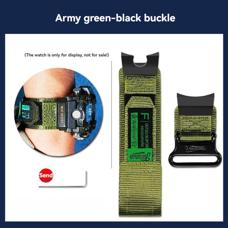 

For Casio G-SHOCK 3rd generation Little Mud King 5594 Watchband GG-B100-1A modified nylon watch strap men Bracelet wristband For GG-B100