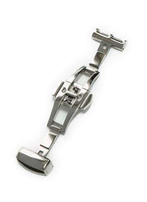 CASSIS Watch Strap D-Buckle PBF D-BUCKLE2 Two Mirror 16mm Silver with Replacement Tool CASSM2016
