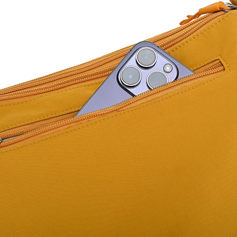 Nylon Crossbody Bag Women's Lightweight Commuter Shoulder Bag Multi-compartment Small Square Bag