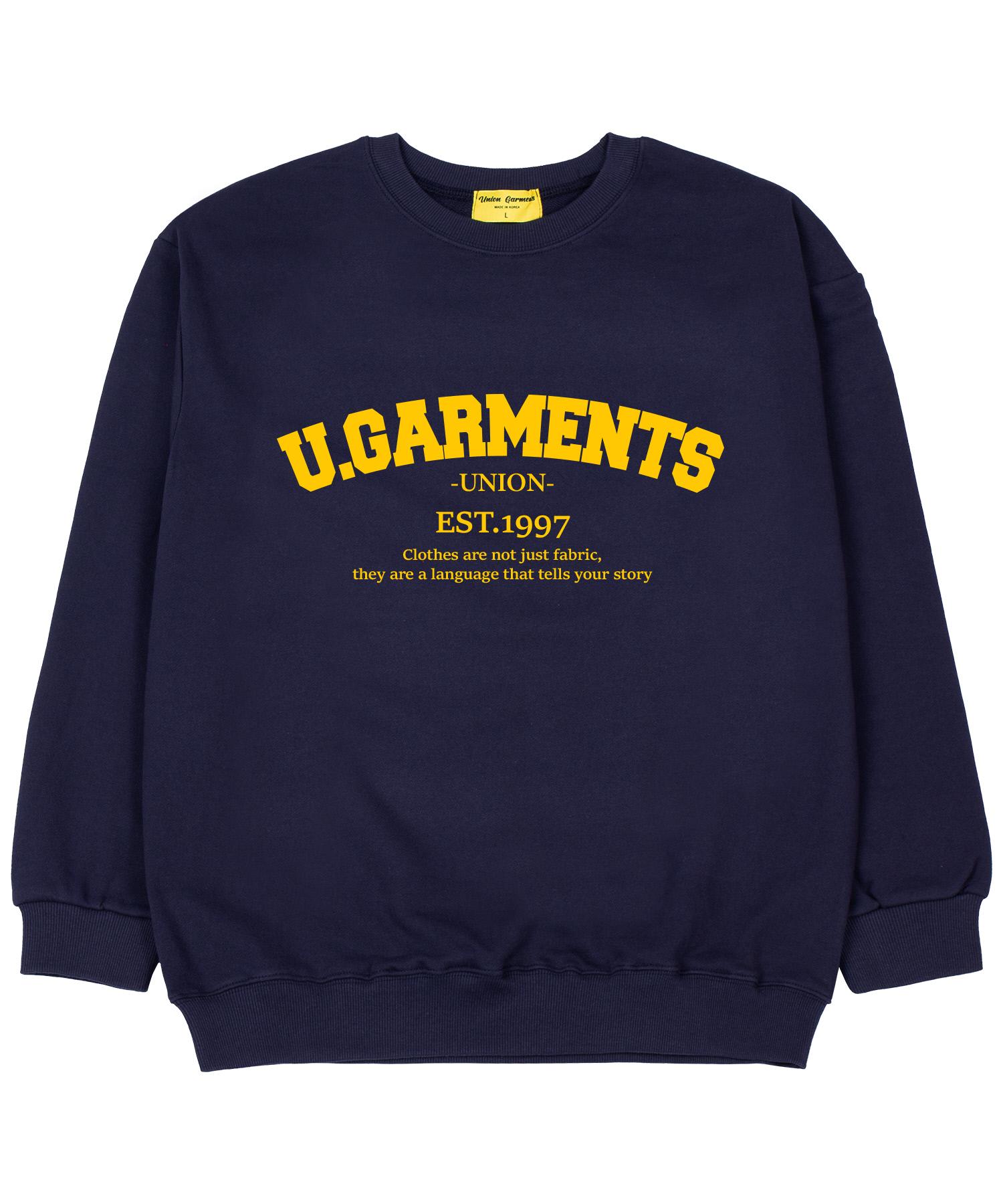 Union Garments 1997 Arch Garments Терри Оверсайз Толстовка Темно-синяя M