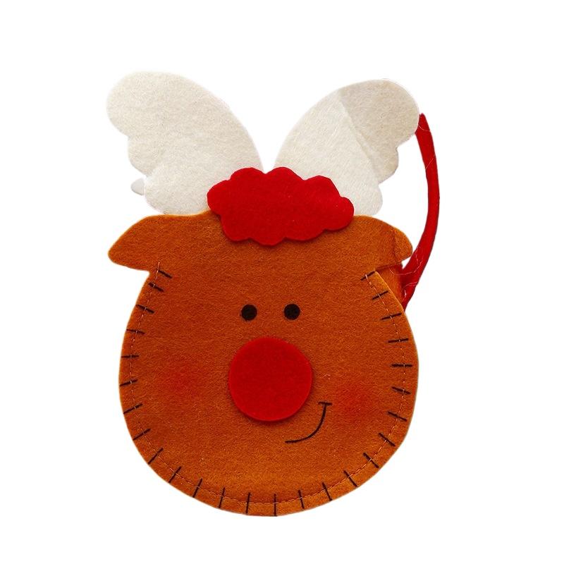 Non Woven Handbag Christmas Decoration Gift Bag Christmas Day Children's Candy Apple Bag Holiday Atmosphere Gift Bag