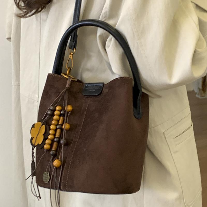 Bucket Bag, High Appearance Level, Fashionable Hand-held Vegetable Basket Bag, Casual Single-shoulder Crossbody Bag