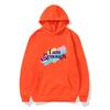 Unisex 'I Am Kenough' Rainbow Print Loose Hooded Sweatshirt - Black