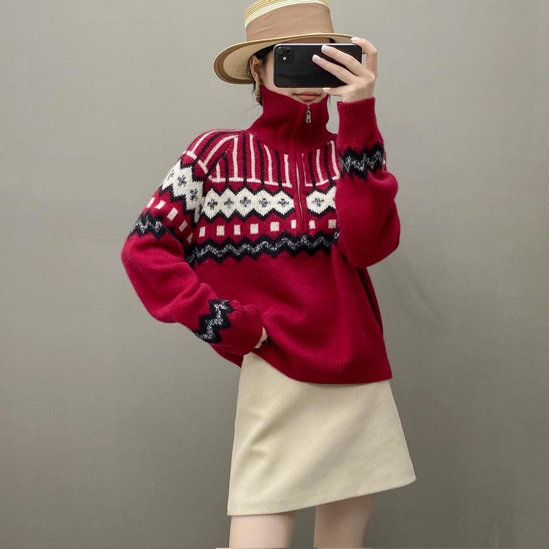 Qinghe 100% Pure Cashmere Women's Sweater - Ultra Soft Luxury Winter Pullover