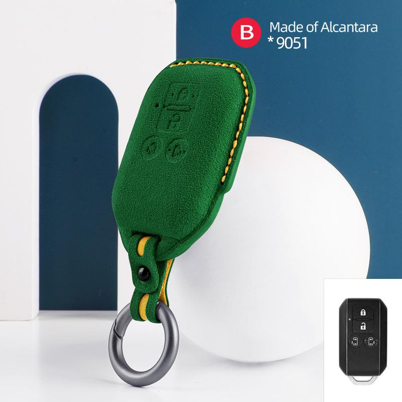 Pro Suzuki Spacia MK53S Jimny Sierra Swift Wagon 4tlačítkový obal na klíč od auta Alcantara Semišová klíčenka Ochranný kryt Příslušenství