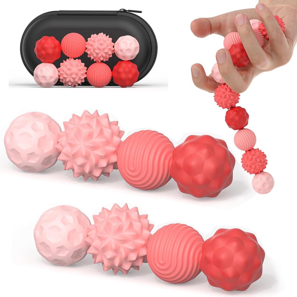 Silicone Magnetic Sensory Balls Fidget Toy Worry Balls Autism Calming Fidgeting Toy Kid Adults Anxiety Relief Stress Sensory Toy