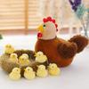 Chicken Plush Toy Keychain Hen Stuffed Animal Yellow Chick Doll Early Learning Gift for Kids
