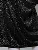 Women's Elegant Sequin Beaded Loose-Fit Hooded Pullover Sweatshirt