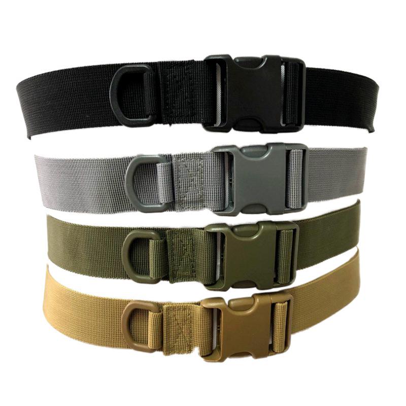 Adjustable Tactical Belt Military Nylon Waist Belt with Metal Buckle Waist Belt Heavy Duty Training