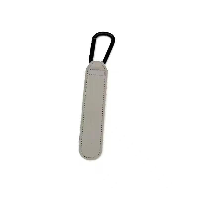 PU Leather Baby Stroller Handle Hook with Portable Velcro Carabiner