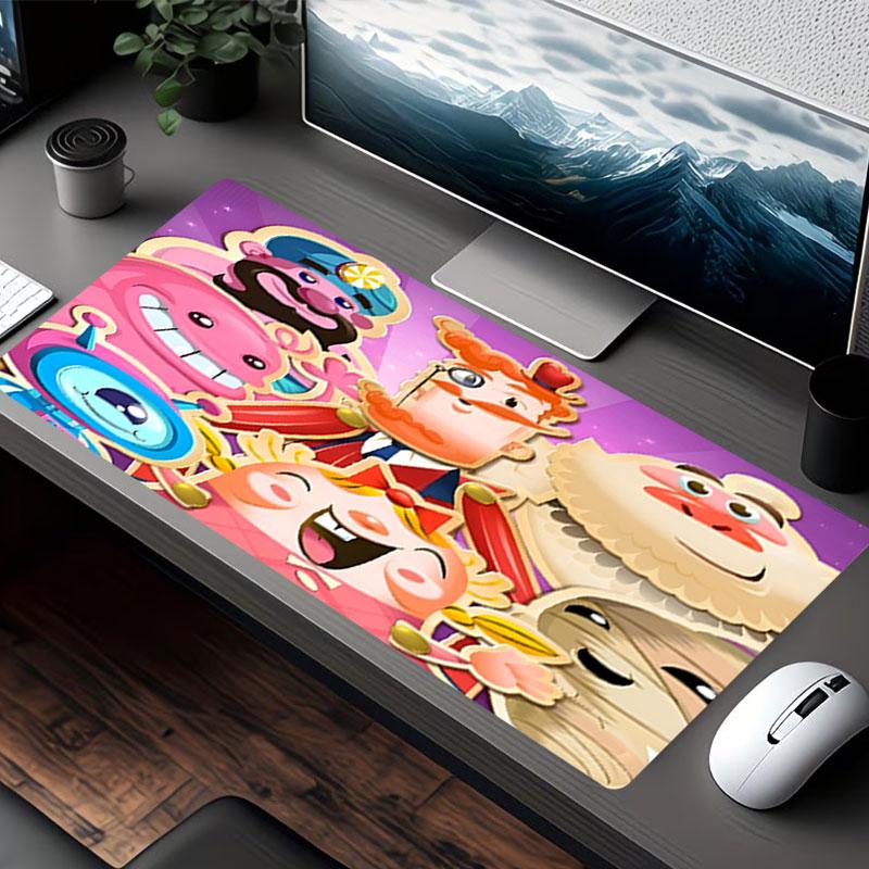 Candy Crush Saga Print Mouse Pad, for Keyboard Pad Laptop PC Mat for Office Home Use, Desk Decor, Perfect Birthday Gift for Gamers