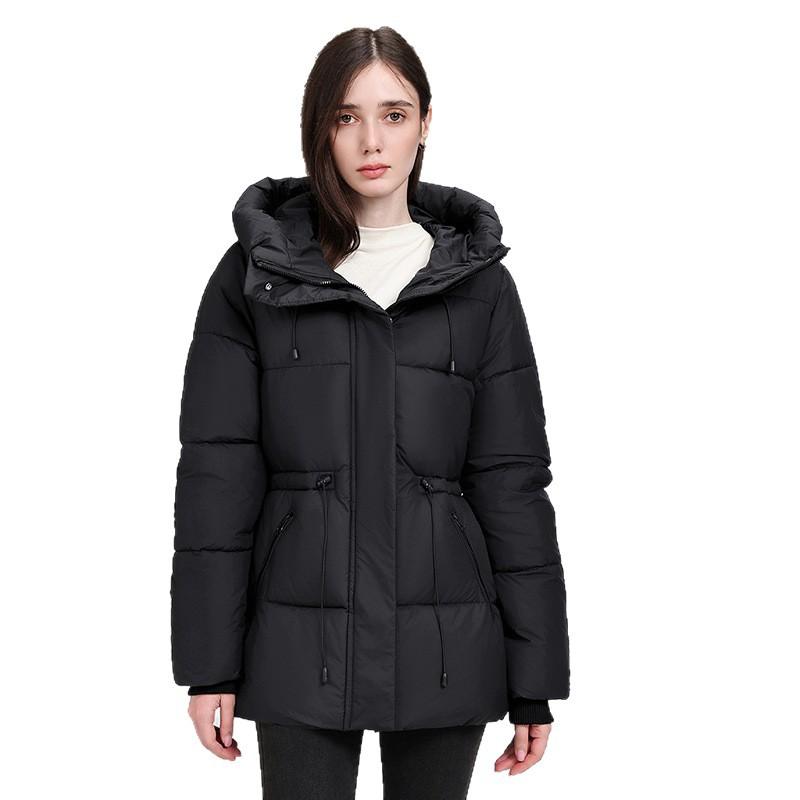YYFS Damenmode Casual Herbst Winter Einfarbig Druck Langarm Jacken & Mäntel Daunenmäntel