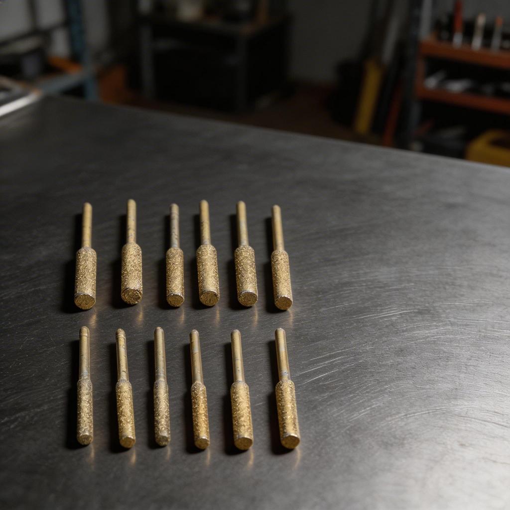 12 Replacement Cylindrical Burr Grinding Stones for Chain Saw Sharpening Use with Electric Chain Saw Grinding Equipment