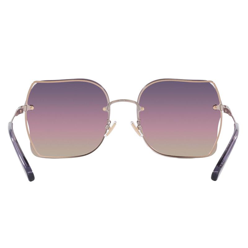 Coach Full Frame Thin Leg Metal Irregular Shape Sunglasses Women sunglasses Gold 0HC7150D-9331U6