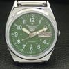 SEIKO 5 AUTOMATIC 6309A VINTAGE REFURBISHED JAPAN MENS GREEN WATCH a441746-1