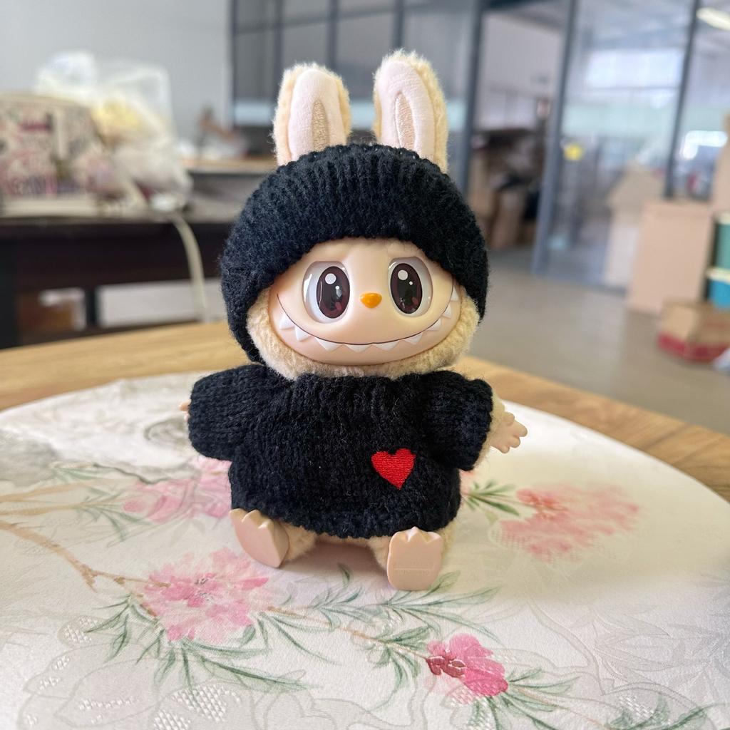 For 17cm Labubu Plush Clothing Doll Exquisite Skirt- Adorable Retro Skirt Set for DIY Clothes Accessories Gift