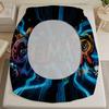 3PCS Neon Gamer Word Printed Fitted Sheet Flat Sheet Set Vibrant Gaming Bedding for Teen Boys Queen Size Trendy Room Decor