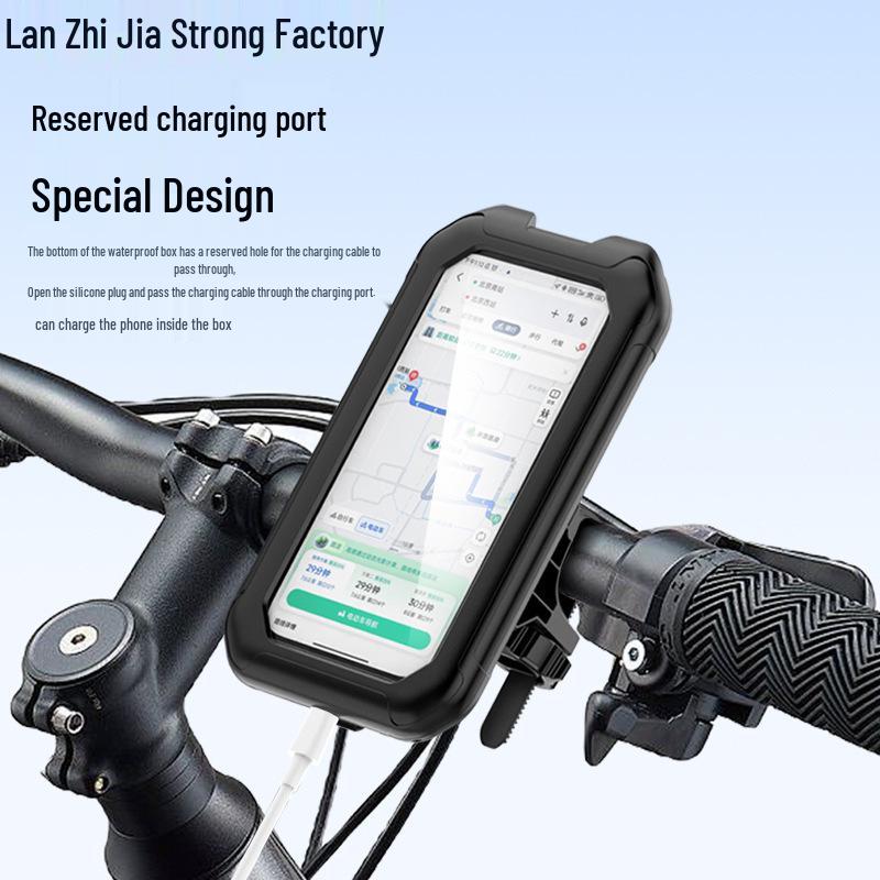 Waterproof & Drop-proof Rotating Phone Holder for Electric Vehicles, Motorcycles, & Bicycles