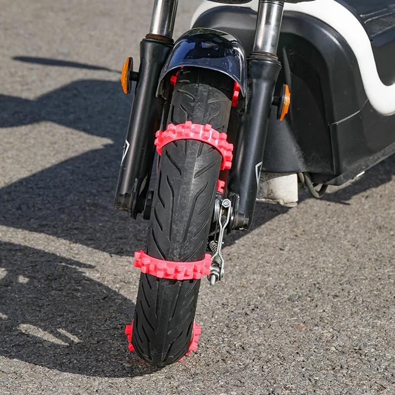 Motorcycle Tire Anti Slip Tie Winter Electric Bike Tyre Non-slip Snow Chains Universal Motorbike Bicycle Scooter Wheel Snow Belt