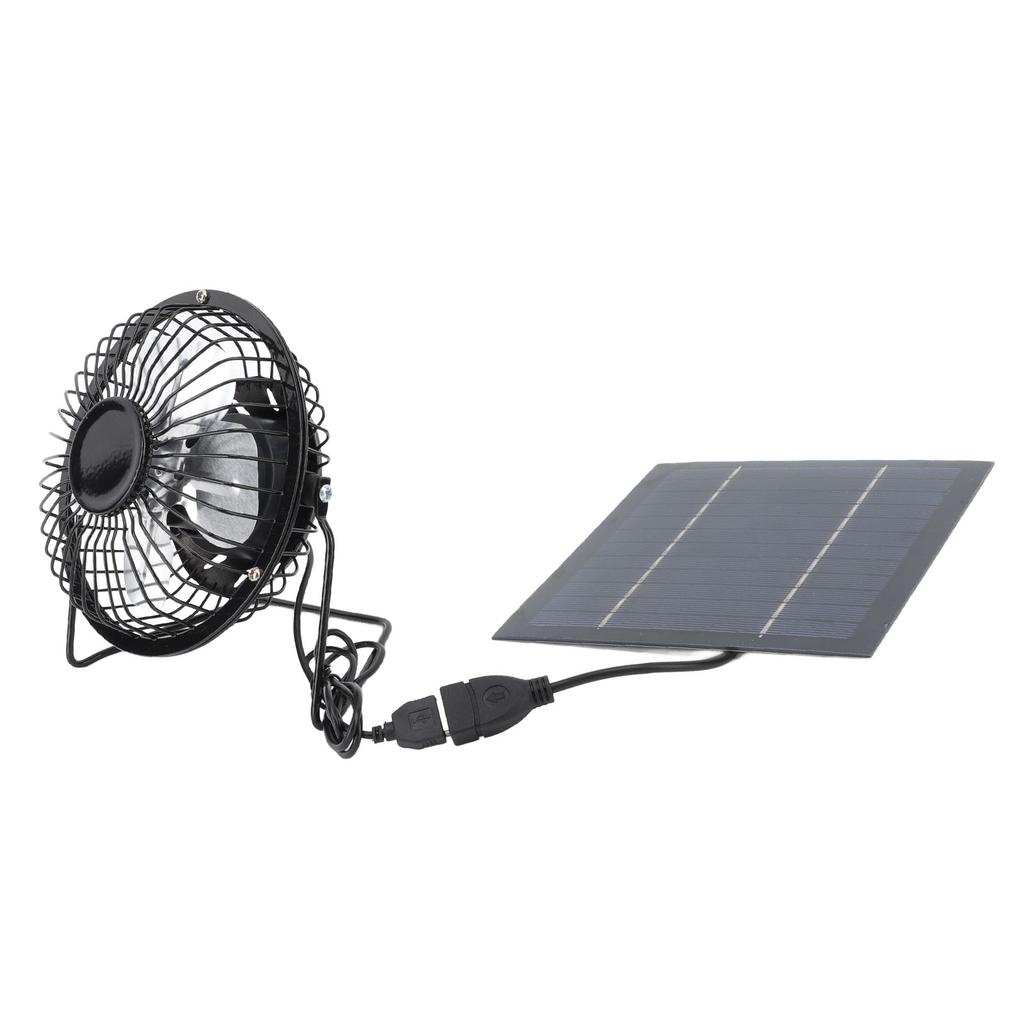 Solarmodul-betriebener Ventilator 5W Solarmodul-betriebener Ventilator für Außenkühlung USB Solarventilator-Set für Gewächshaus Hühnerstall Hundehütte