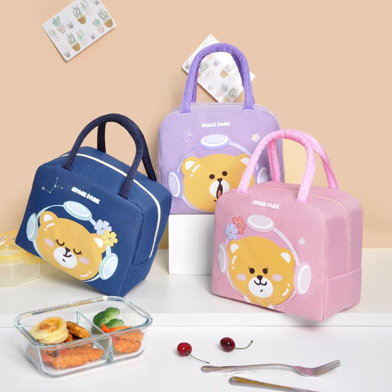 New Cartoon Style Oxford Cloth Thermal Lunch Tote With Unique Design And Spacious Interior