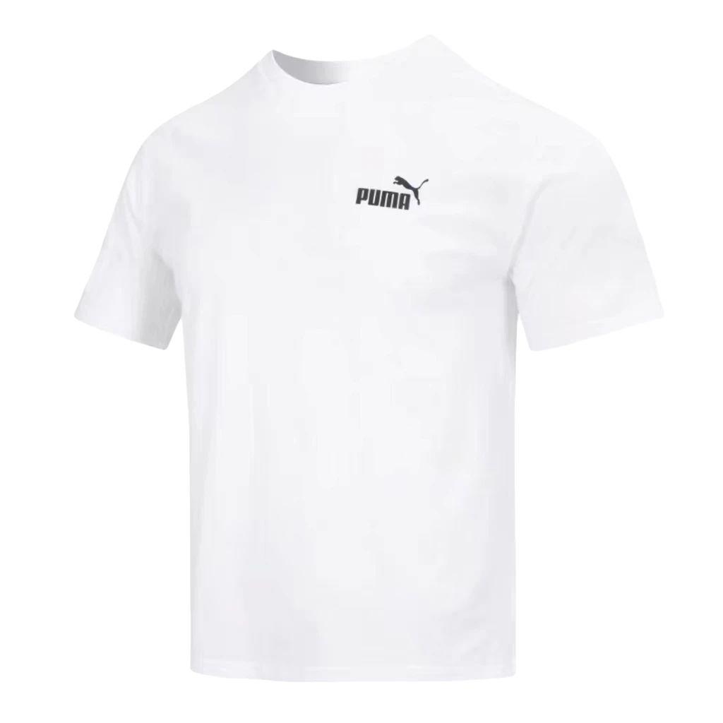 Puma Comfortable Versatile Loose Round Neck Pullover Short Sleeve T-Shirt Women tops 847718-02 L