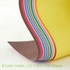 120 Sheets Colored Card Stock Printer Paper 120 gsm 32 lb 24 Colors Pastel Construction Paper for Scrapbook School Office Print