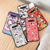 AH33 Süße Hello Kitty Schwarze Hülle für Samsung Note 20 Lite S24 Ultra S23 S22 A05 A06 A11 A71 A15 A16 A13 A24 A25 A33 A52 A53 M55 M35 Weiche Hülle