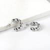 Fashion Irregular Twisted Earrings for Women, French Vintage Jewelry High-end Exaggerated Stainless Steel Gold-plated Gift