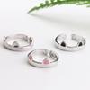 2Pcs Cute Cat Rings for Women Girls Adjustable Cat Ears Paw Animal Finger Ring Couple Cartoon Little Cat Kitten  Gift Jewelry