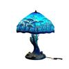 Painting Glass Sponge Table Lamp Vintage Desk Lamps Decorative Bedside Lamp for Bedroom Living Room Home Office Decor Gift D