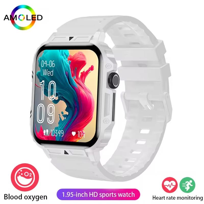 SACOSDING 1.95 Inch Screen Bluetooth Smartwatch for Men Women Long Battery Life Sports Watch Health Monitoring For Android and IOS