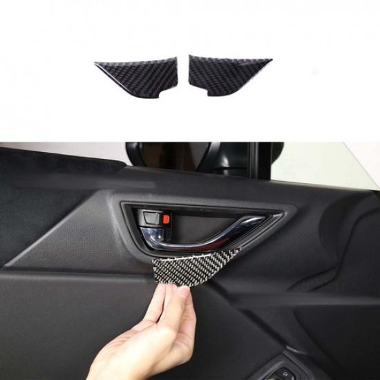 Carbon Fiber Interior Door Handle Bezel Trim Sticker Cover Fits GR86 / BRZ +