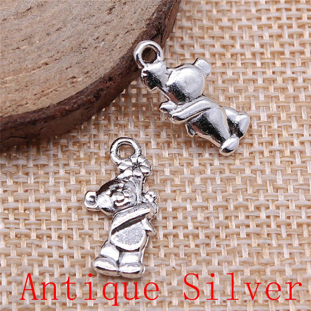 Monkey Bear Shaped Charms Pendant For Bracelet Necklace Jewelry Making Craft Findings