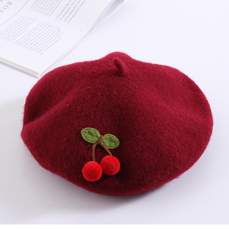 Buy Kids Cherry Beret Autumn Winter 48 