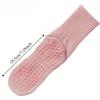 Yoga Pilates Non Slip Socks with Grips for Women (4 Pairs) Non Skid Gripper Crew Socks for Yoga Hospital Pilates