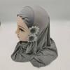 Soft Girls Prayer Hat Turban Ethnic-Style Patterns Head Wrap Fashion Children Hijab  Daily Wear