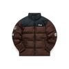 Casual Color Block Loose Sports Stand Collar Down Jacket Winter Men Jacket Brown T11M145906F-DR
